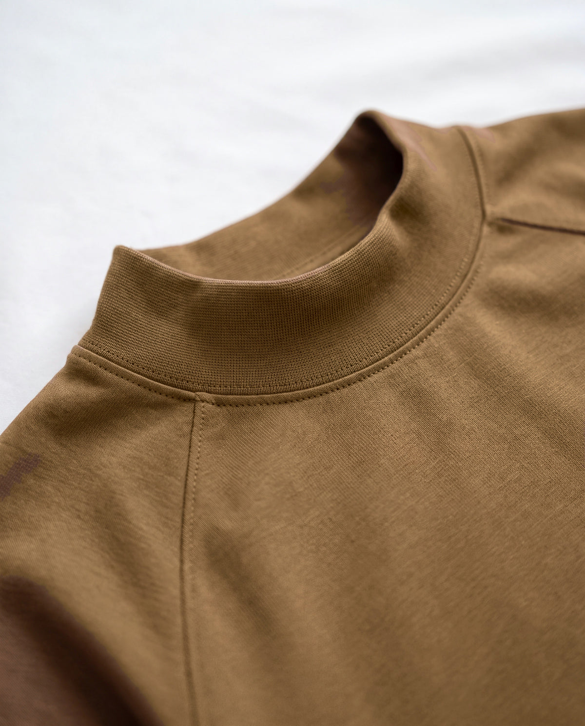 Pima Hi-Neck in Fig, fabric close-up