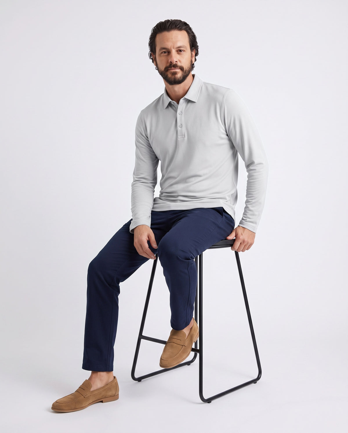 Pima Polo in Pebble