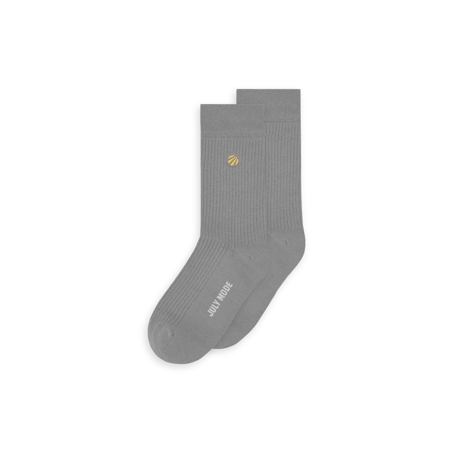 Pebble organic cotton crew sock