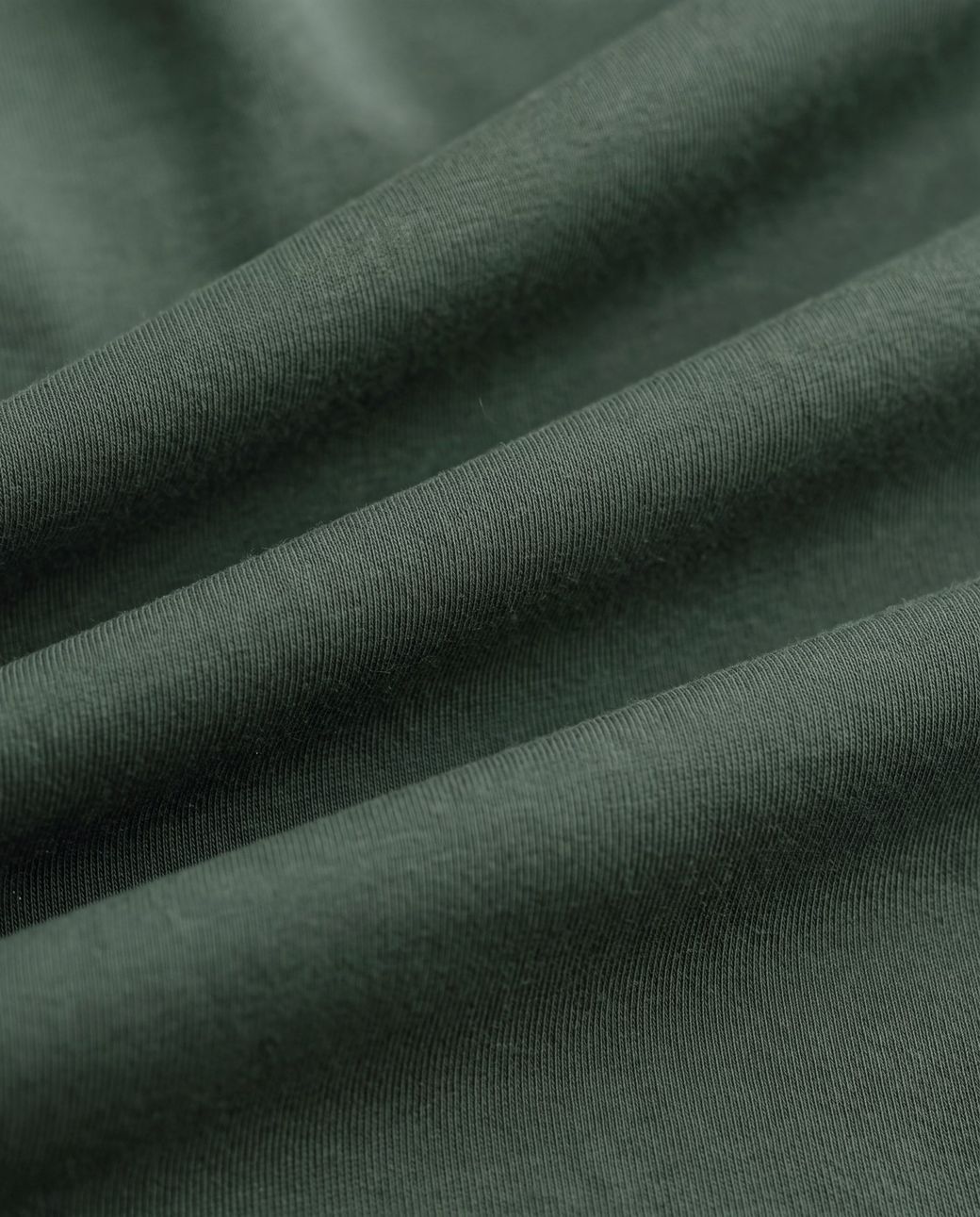 Interlock knit up close, Classic Crew in Henna