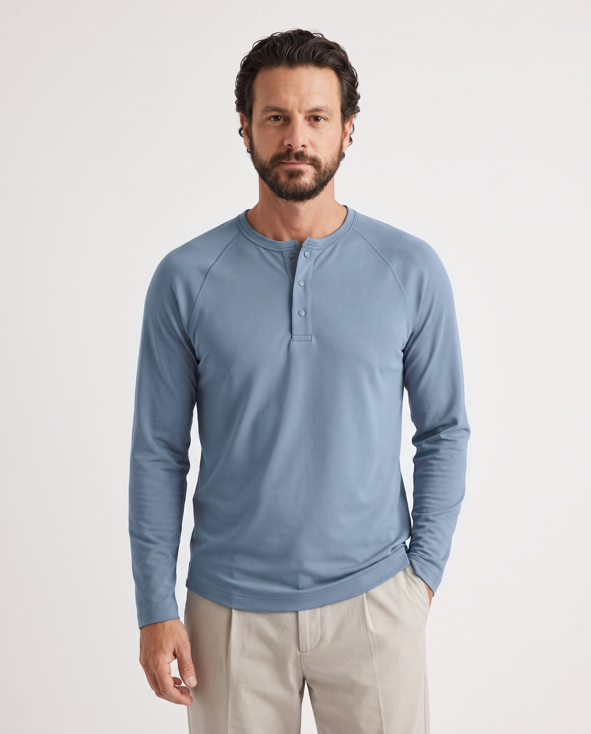 Pima Henley in Blue Jay
