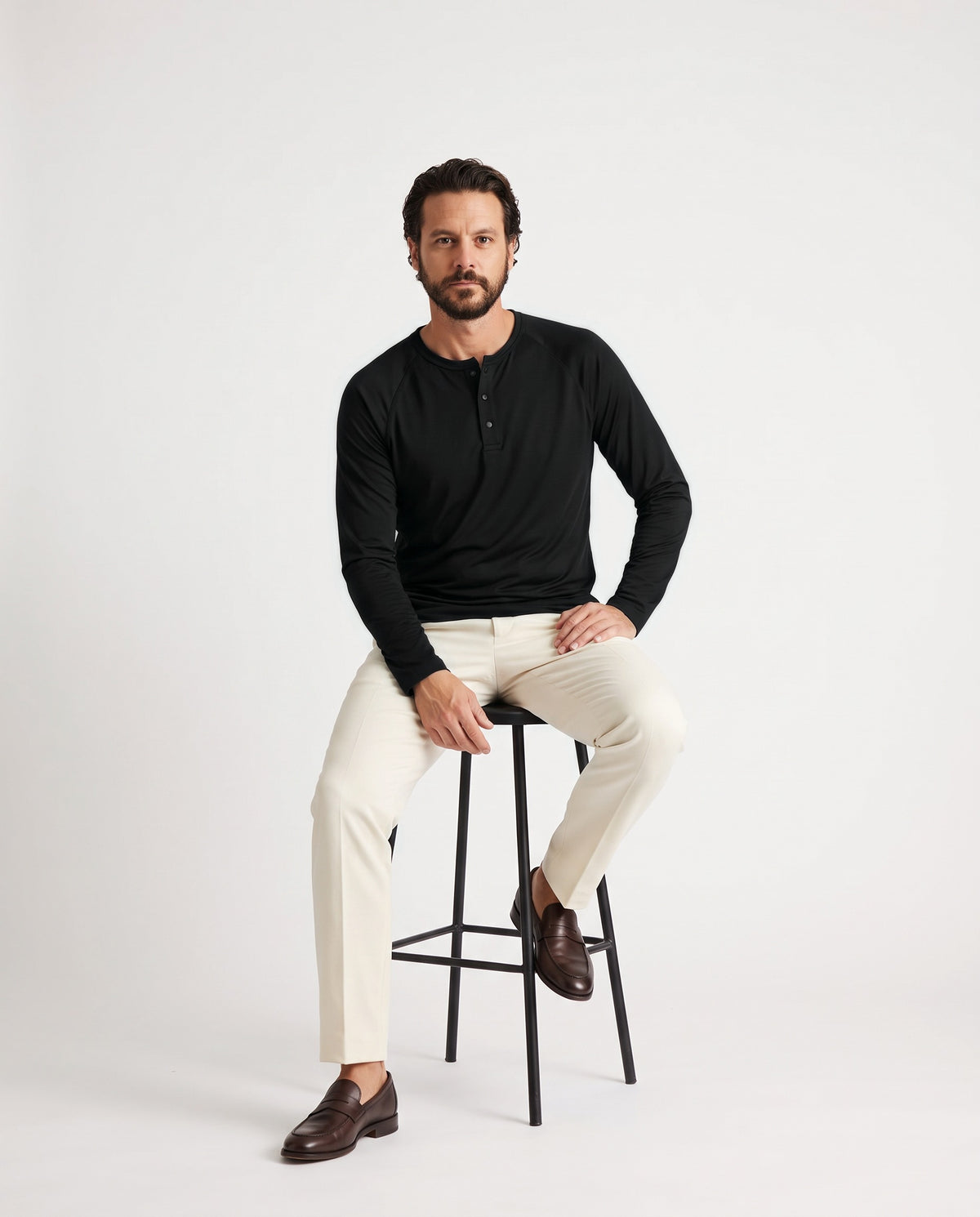 Pima Henley in Espresso