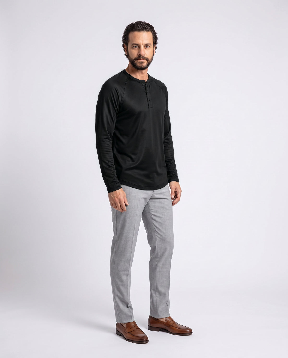 Pima Henley in Espresso