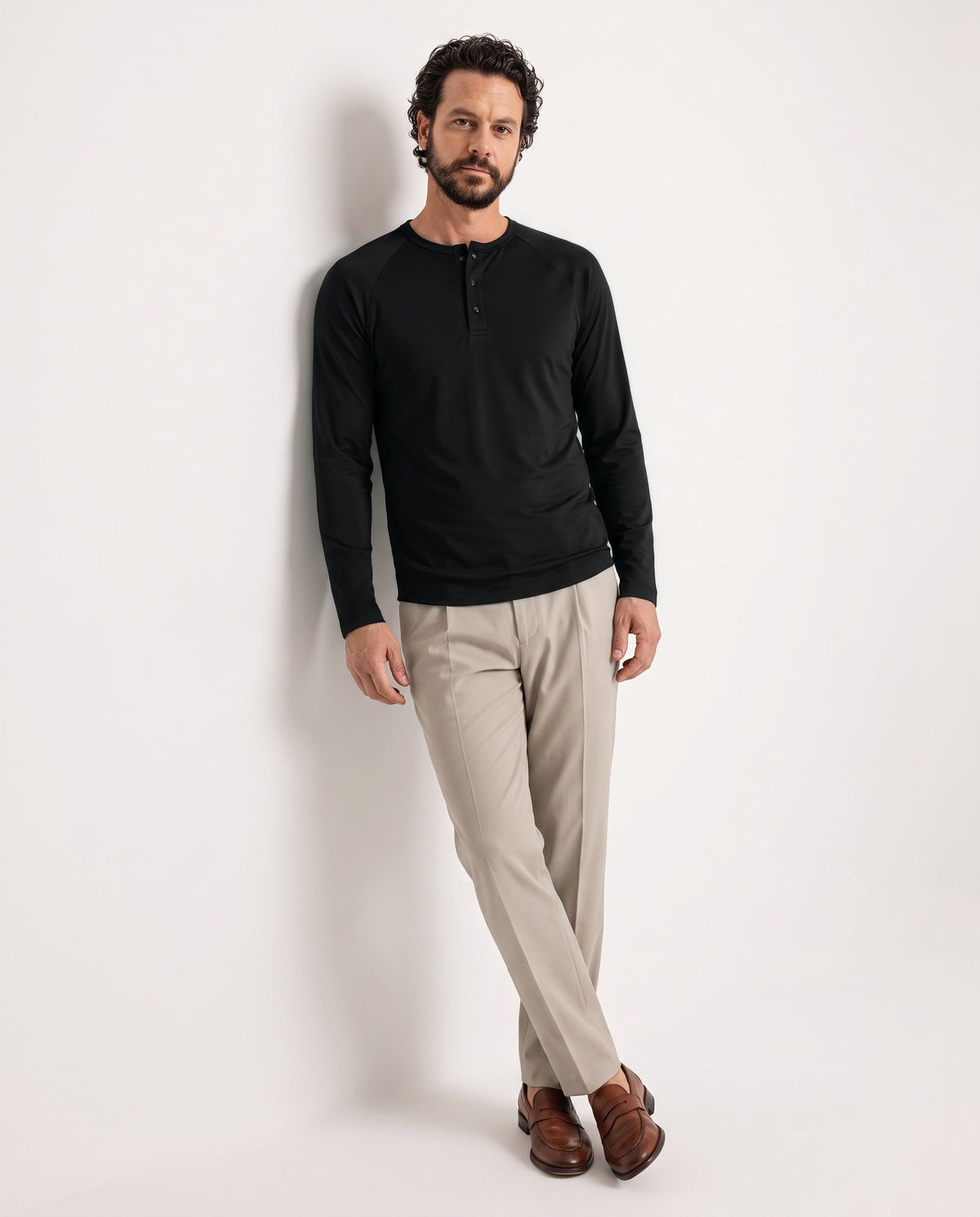 Pima Henley in Espresso