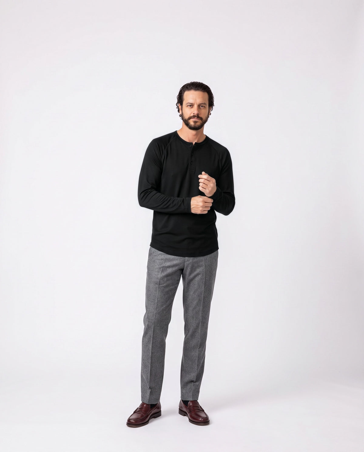Pima Henley in Espresso