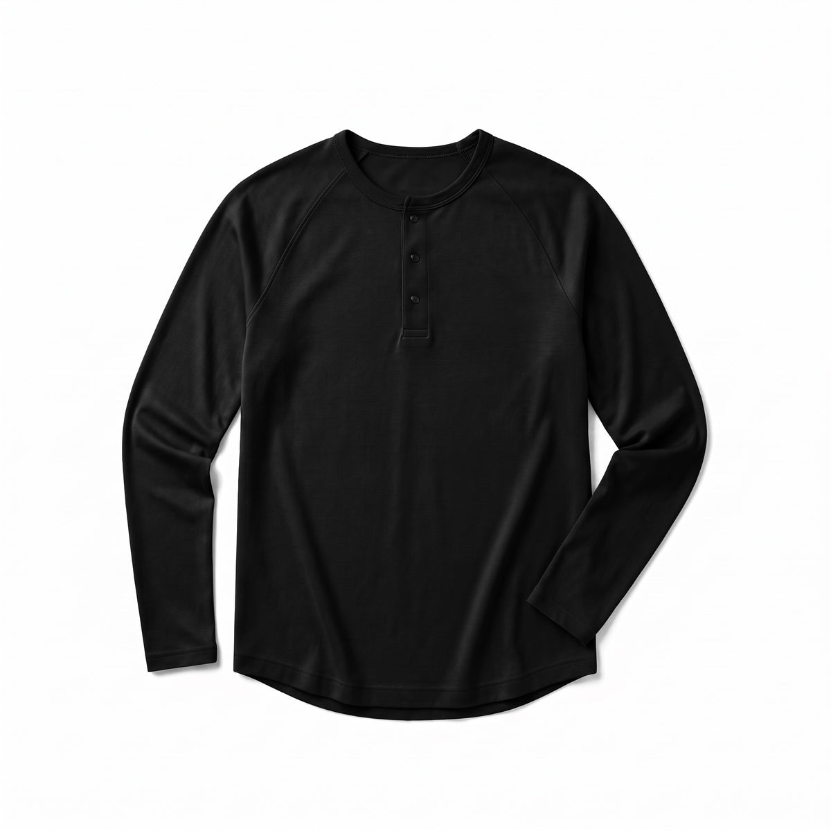 Pima Henley flat lay in Espresso