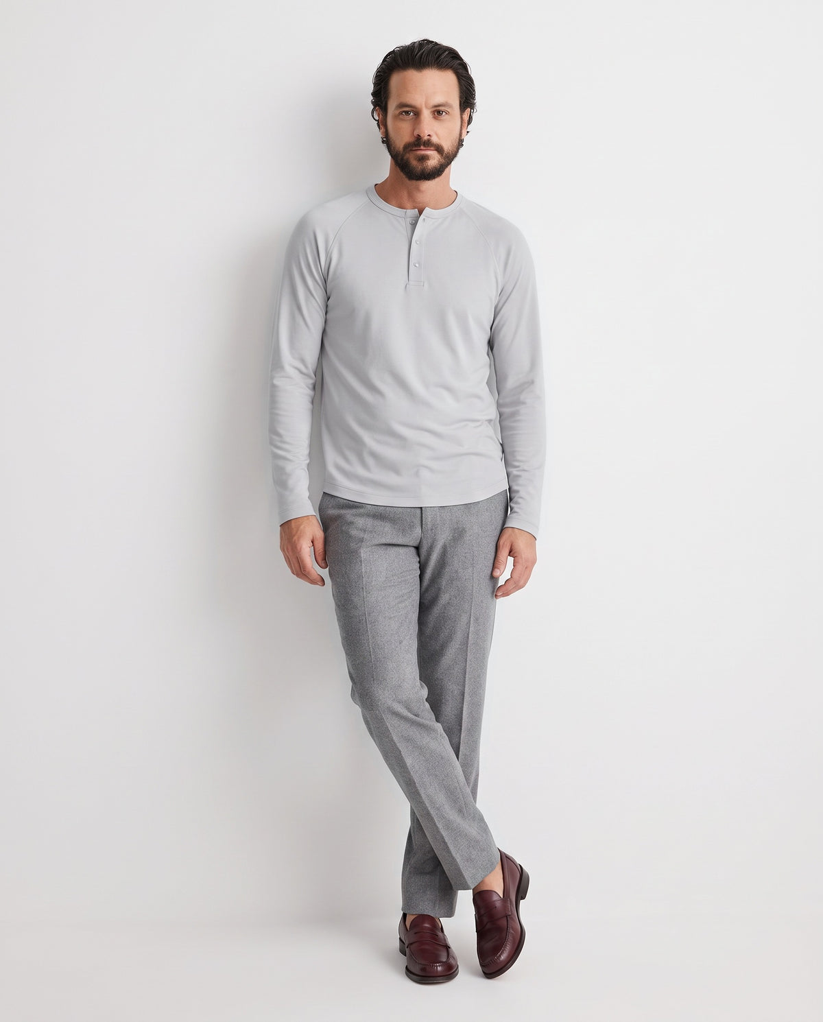 Pima Henley in Pebble