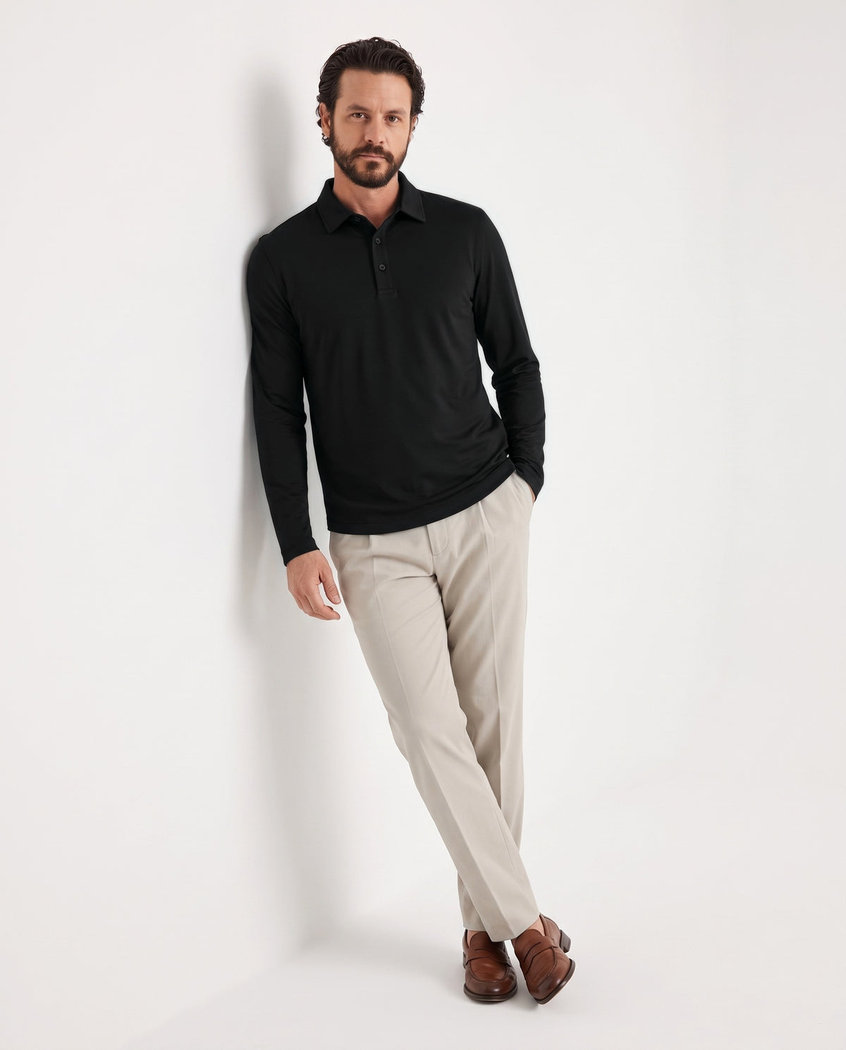 Pima Polo in Espresso