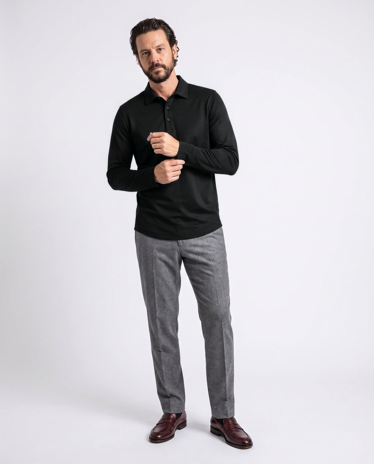 Pima Polo in Espresso