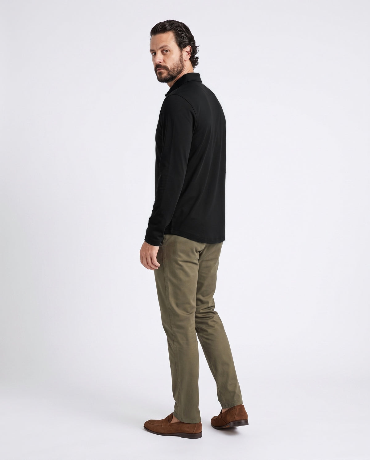 Pima Polo in Espresso