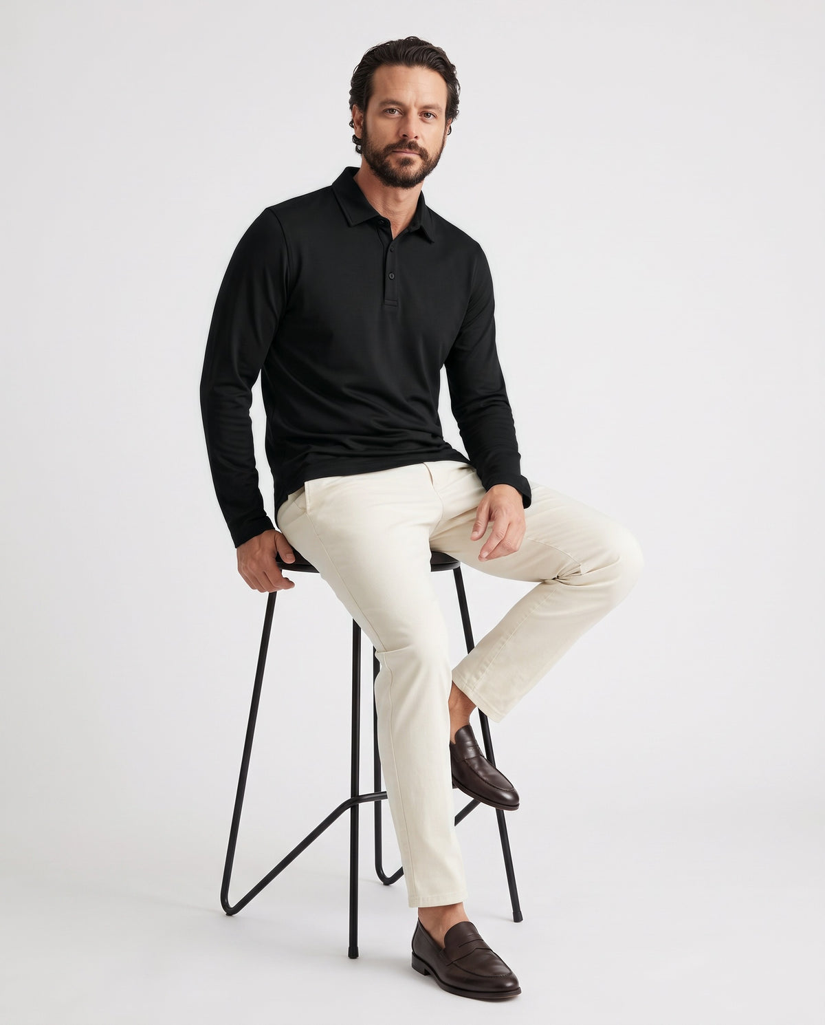 Pima Polo in Espresso