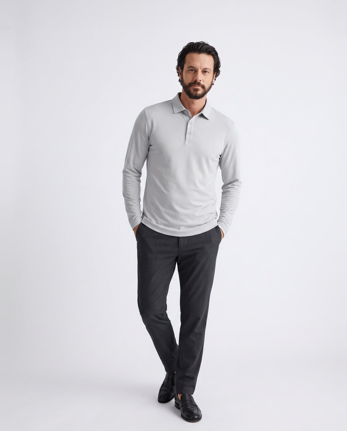 Pima Polo in Pebble