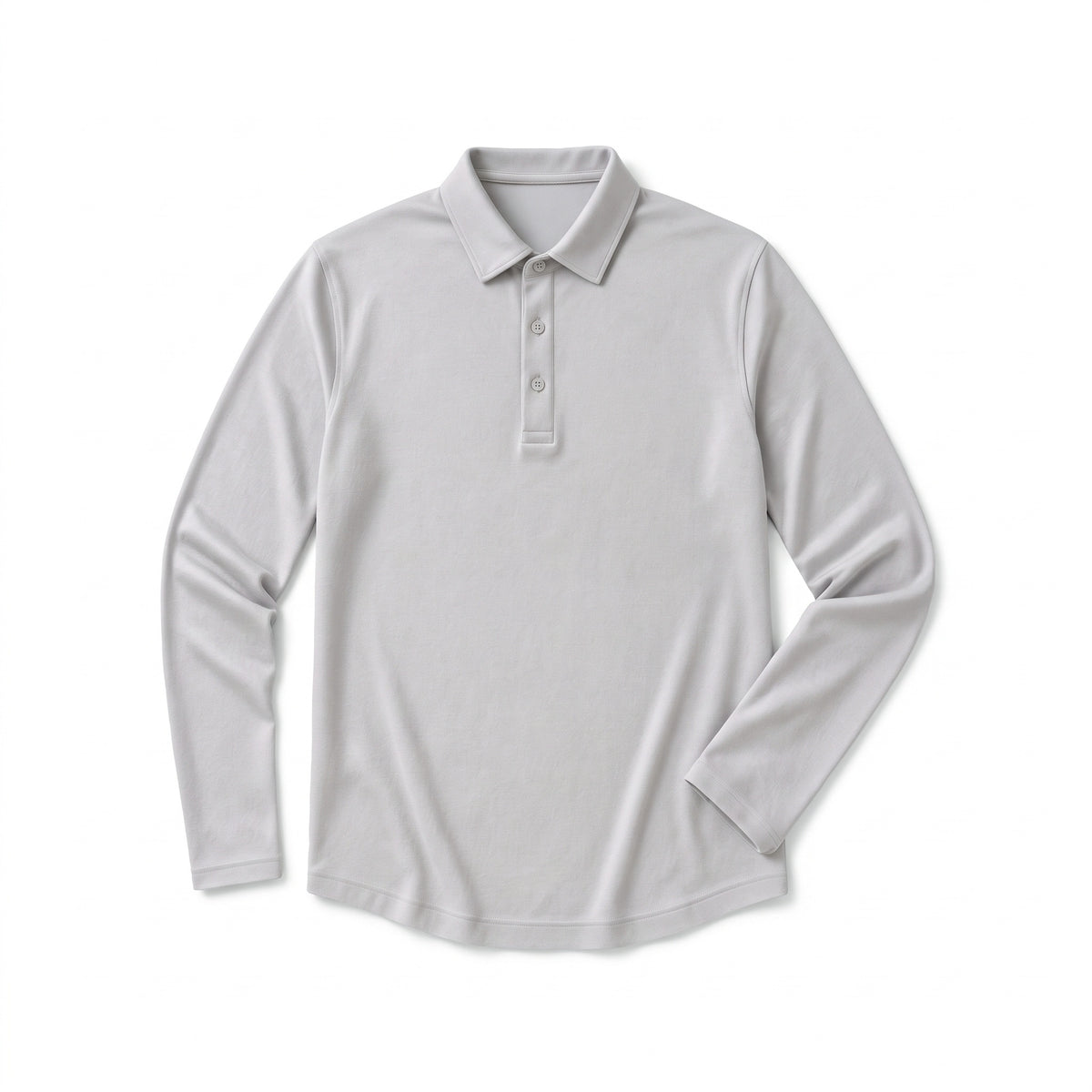 Pima Polo flat lay in Pebble