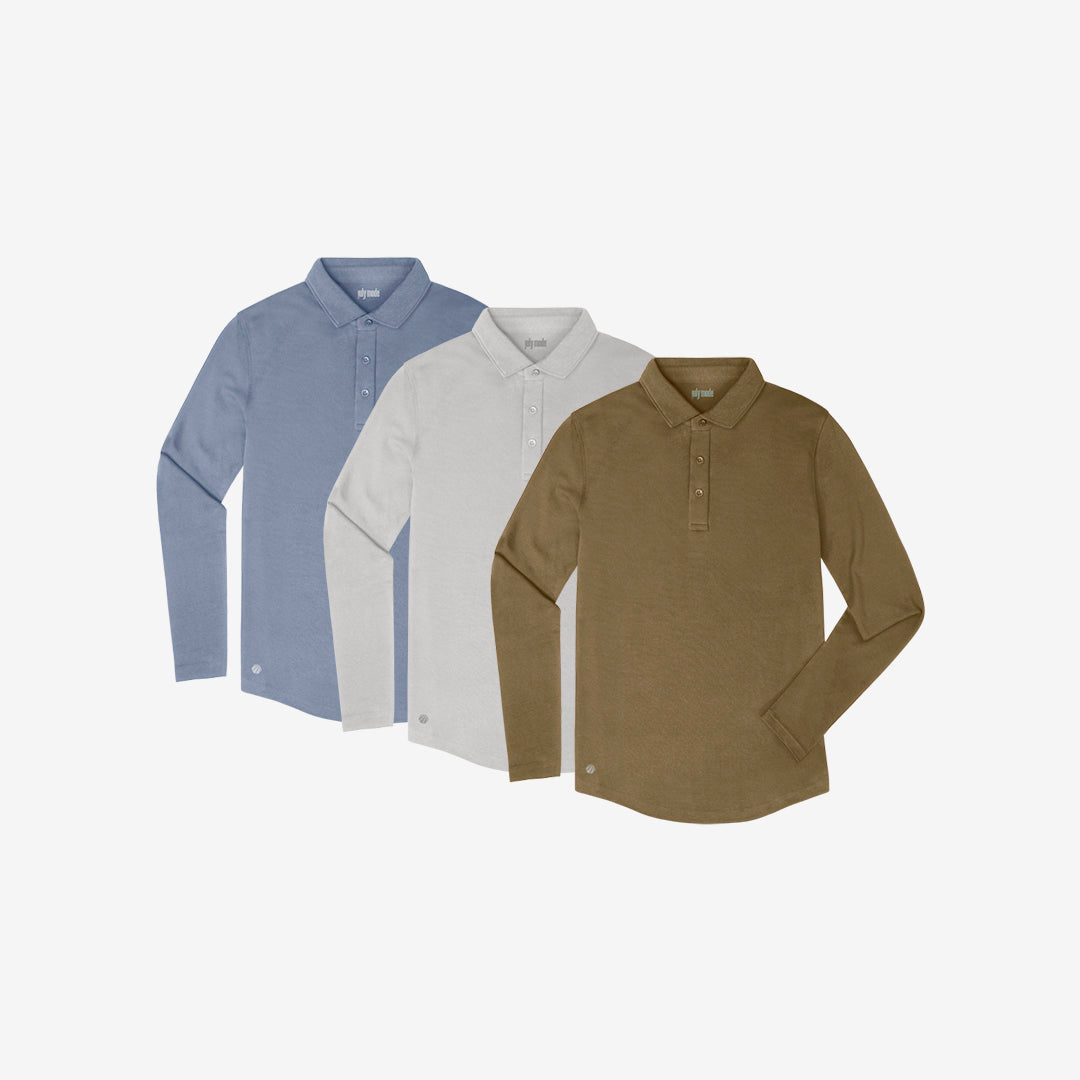 EarthTone Polo 3-Pack