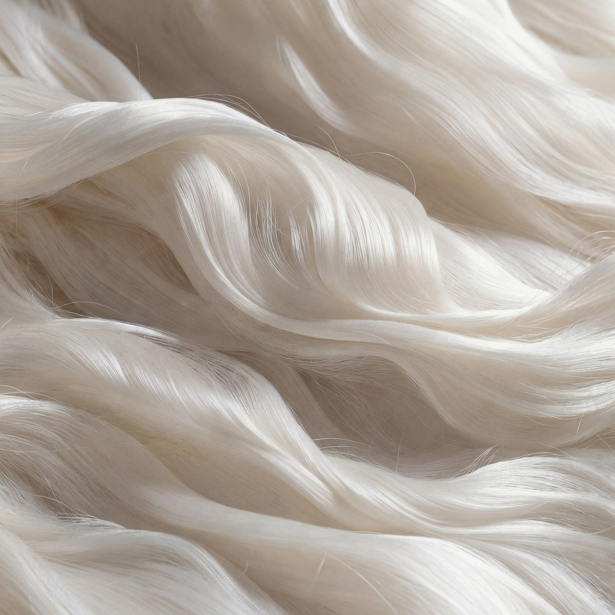 Soft white bamboo fiber